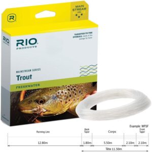 Linea De Fly Mosca Rio Trout Mainstream #5 WF Hundimiento Intermedia