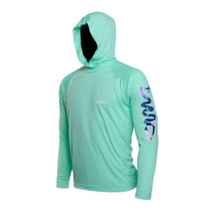 Remera Técnica De Pesca King Fish Lisa Con Capucha