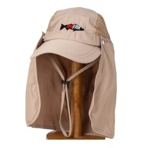 Gorra Red Fish Con Cubre Nuca Uv Secado Rapido