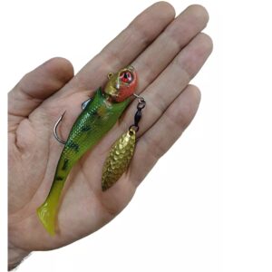 Señuelo Jig Old Fisherman Con Cucharilla + Cuerpito 28 Grs
