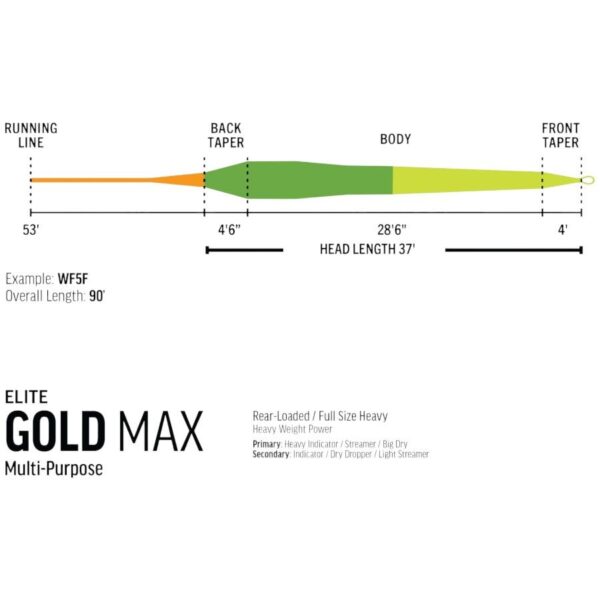 Linea De Fly Mosca Rio Elite Gold Max #6 Flote - Imagen 3