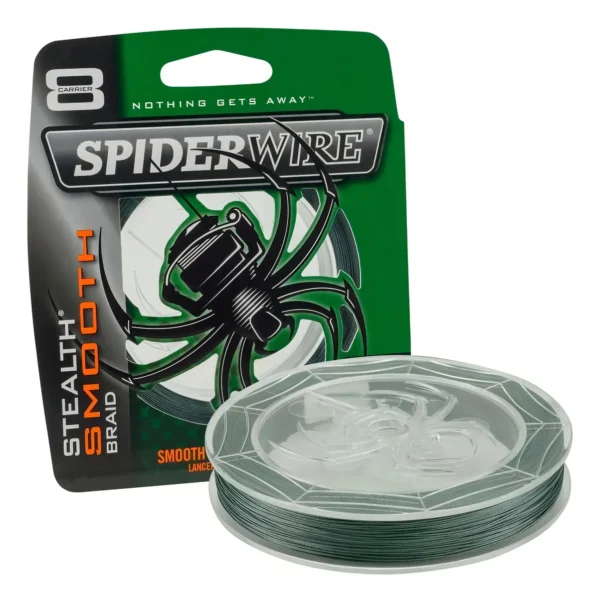 Multifilamento Spiderwire Stealth Smooth8 Braid 0.28 MM, 20 Libras x 114 Metros