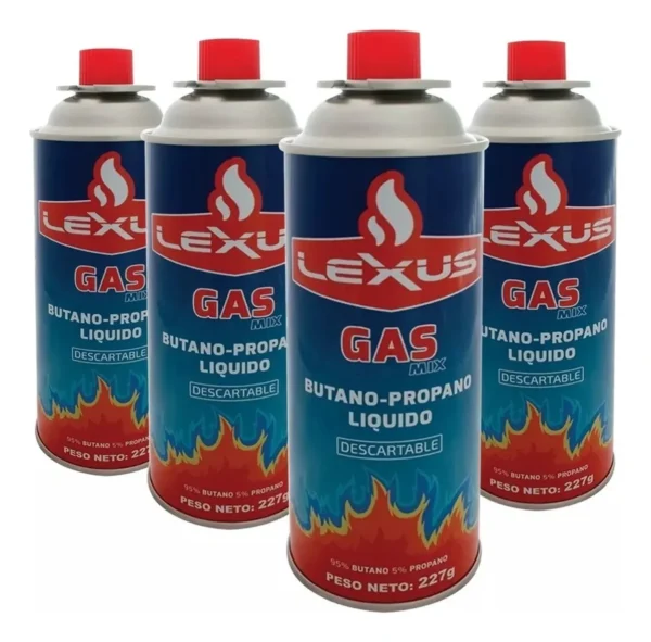 Gas Butano Lexus 227Gr Promo Pack X4 Unidades