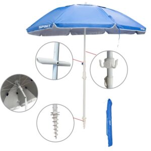 Sombrilla Spinit 2.40 Metros con Funda, Estacas y Tornillo