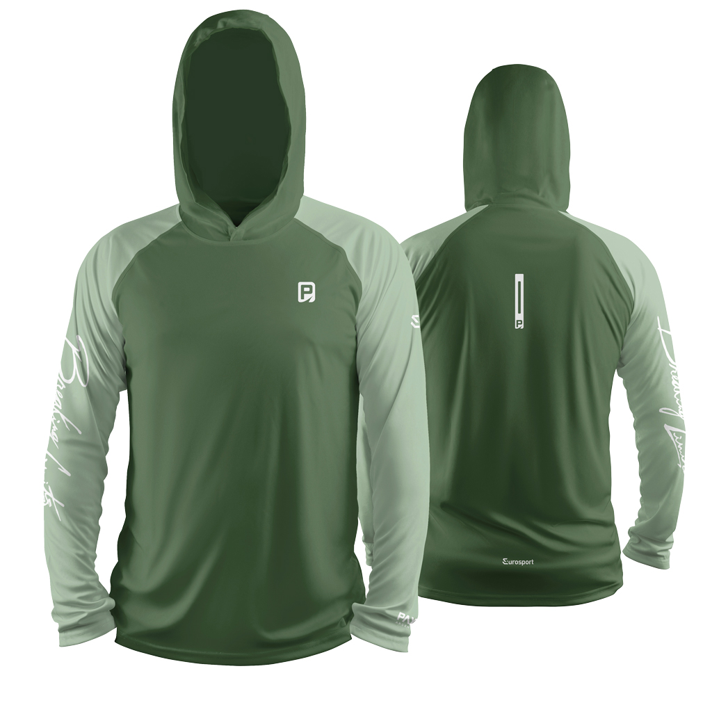 Remera Payo Breaking Limits Combinada Oliva